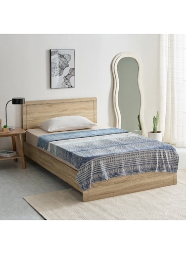 Box Matrix Enzo Printed Flannel Twin Blanket 200 x 140 cm