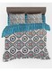 Design 3-Piece Reversible 100% Cotton King Size Duvet Cover Set - Printed - ENERGIE (Duvet Cover 240x200 cm+Pillow Covers 50x80 cm)
