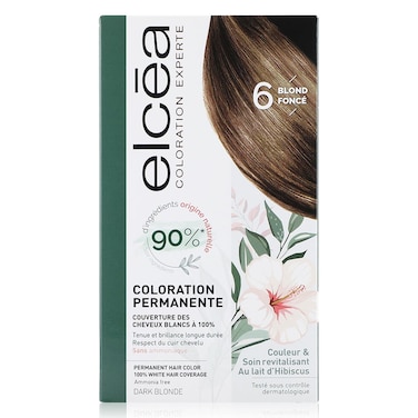 صبغة الشعر الدائمة Noreva Elcea Coloration Experte - 6 أشقر داكن