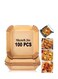 Pieces Disposable Non Stick Air Fryer Paper Liners Square Food Grade Baking Paper, 16cm, Brown