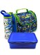 Maxi Insulated Lunch Bag with Reusable Lunch Box &amp; Water Bottle &ndash; Leakproof, Ideal for School, Office, Picnic, Beach, for Kids &amp; Adults &ndash; Blue.