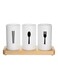 Flatware Caddy With Cleaning Brush White/Beige/Black 240x130x90mm