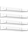 ABIN Acrylic Shelves for Wall Set Spacious Clear Shelves with Mounting Kit &ndash; Easy to Install, Versatile &amp; Sturdy Shelfs - Funko Pop Shelves Perfect for Decoration &amp; Storage