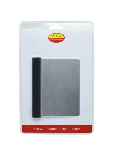 Raj Flexible Dough Cutter/Scraper, Silver, 14.5 cm, R11047, PIZZA SCRAPER , SWEETS SCRAPER , ICE-CREAM SCRAPER