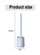EasyLife Toilet Brush And Holder Set Soft Head For Bathroom PP Handle Wall Mounted Detachable Bathroom Toilet Brush Holder