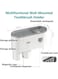 EasyLife Wall Mounted Toothpaste Dispenser And Toothbrush Holder With Two Magnetic Cups