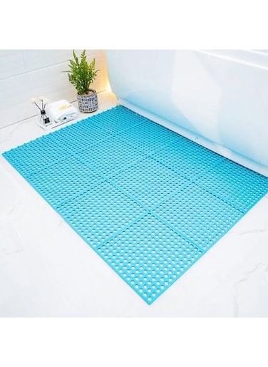EasyLife 12 Pieces PVC Non-Slip Shower Mat Bathroom Square For Kitchen And Toilet