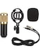 EasyLife Condenser Microphone With XLR Cable Shock Mount Puff And U Shape Audio Splitter 3.5mm Jack Condenser Mic For Laptop PC Studio Recording Karaoke Singing Dubbing
