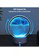 EasyLife 3D Sand Art Liquid Motion, Kinetic Art Quicksand Painting With LED Light Creative Home Office Relaxing Mood Desktop Sandscape
