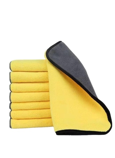 EasyLife 8 Pieces Double-Sided Thickened Microfiber Car Towel Absorbent Cleaning Towel