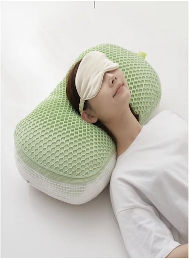 EasyLife Cervical Pillow Curved Edge Black Technology Advanced TPE Composite Pillow Sinking Sleeping Pillow For Neck Shoulder Pain Relief