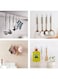 EasyLife 10 Pieces Adhesive Sticker Plastic Hook For Home