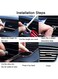 EasyLife Car Air Conditioner Outlet Vent Trim Strip
