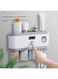 EasyLife Wall-mounted Smart Sterilization Toothbrush Holder Storage Rack With Gargle Cup And Toothpaste Dispenser