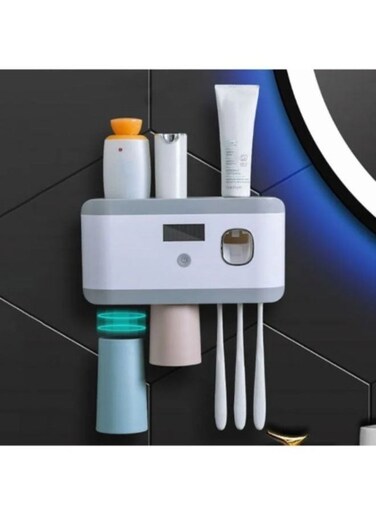EasyLife Smart Sterilization Toothbrush Holder With Toothpaste Squeezer And 2 Cups RA-895