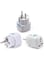 EasyLife 3 Pieces Travel Power Adapter, Universal Type E/F 2-Pin Plug Adapter Outlet, Adaptor For USA To Europe, EU Socket 3 Pieces, Use In Norway, Korea, Spain, Greece, Russia, Iceland