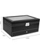 EasyLife Watch Box 12 Slots PU Leather Watch Case Organizer Jewelry Display Drawer Lock