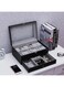 EasyLife Watch Box 12 Slots PU Leather Watch Case Organizer Jewelry Display Drawer Lock