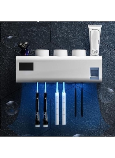 EasyLife Toothbrush Sterilizer Household Cordless Toothbrush UV Dry Sterilizer Charging Holder Ultraviolet Solar Charging Automatic Toothpaste