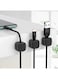 EasyLife 18 Pieces Magnetic Cord fixer Data Cable Storage Cable Organizer Mouse Cable Winder Household Wire Storage Harness