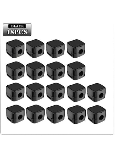 EasyLife 18 Pieces Magnetic Cord fixer Data Cable Storage Cable Organizer Mouse Cable Winder Household Wire Storage Harness