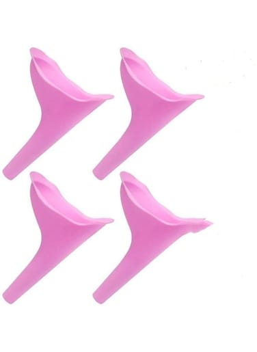 EasyLife 4 Pieces Urine Funnel Reusable Camping Toilet For Girls Pee Standing Camping Hiking Outdoor