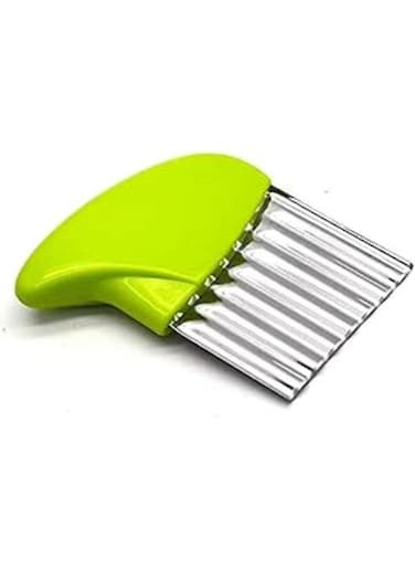 EasyLife Stainless Steel Potato Chip Dough Vegetable Fruit Crinkle Wavy Chopper Blade Knife Tool