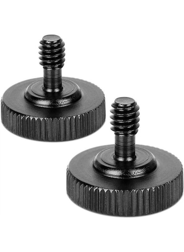 EasyLife 2 Pieces Thumb Screw Tripod Screw Camera Quick Release 1/4" Thumbscrew L Bracket Screw Mount Adapter With Bottom 1/4"-20 Female Thread