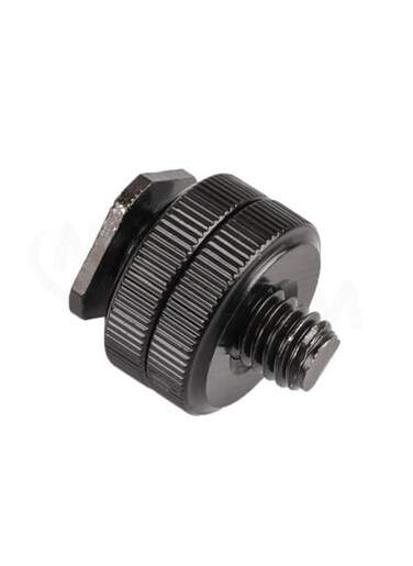 EasyLife Dual Thumb Nut 1/4inch Thread Wheel Adapter For DSLR Camera Tripod Mount Plate