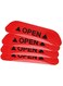 EasyLife 4 Pieces Car Door Open Reflective Warning Stickers