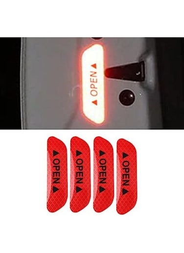EasyLife 4 Pieces Car Door Open Reflective Warning Stickers