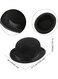 EasyLife Black Bowler Hat Derby Deluxe Costume Hat For Dress-Up Cosplay Men Women Vintage Costume Accessories