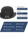EasyLife Black Bowler Hat Derby Deluxe Costume Hat For Dress-Up Cosplay Men Women Vintage Costume Accessories