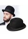 EasyLife Black Bowler Hat Derby Deluxe Costume Hat For Dress-Up Cosplay Men Women Vintage Costume Accessories