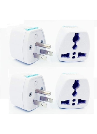 EasyLife 4Pcs EU AU UK To USA Japan Canada Converter Travel Power Plug Adapter