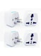 EasyLife 4Pcs EU AU UK To USA Japan Canada Converter Travel Power Plug Adapter