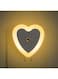 EasyLife LED-Wall Night Heart Shape Light (Plug-In), Smart Dusk To Dawn Sensor, Automatic Night Lights, Suitable For Bedroom, Bathroom, Toilet, Stairs, Kitchen And hallway-UK Plug