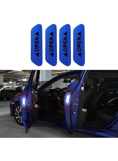EasyLife 4 Pieces Car Door Open Reflective Warning Stickers
