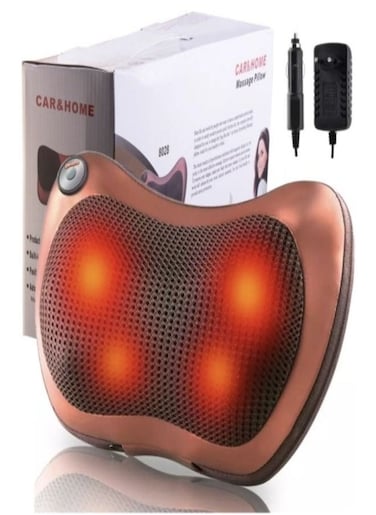 EasyLife Electronic Heating Massage Cushion, Kneading Massage Cushion Back Neck Neck Shoulder, Deep Kneading Massage Cushion Suitable For Home And Office