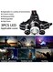 EasyLife Rechargeable LED Headlamp, 10000 Lumens Bright Headlight, Portable Waterproof Flashlight Kit With Rechargeable Batteries For Night Hunting Fishing Camping