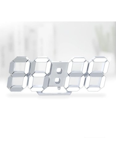 EasyLife 3D LED Digital Wall Clock Desktop Alarm Clock Nightlight For Home Living Room Office