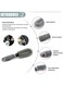 EasyLife Wheel Brush For Car Alloy Wheel And Tyre Brush Cleaning