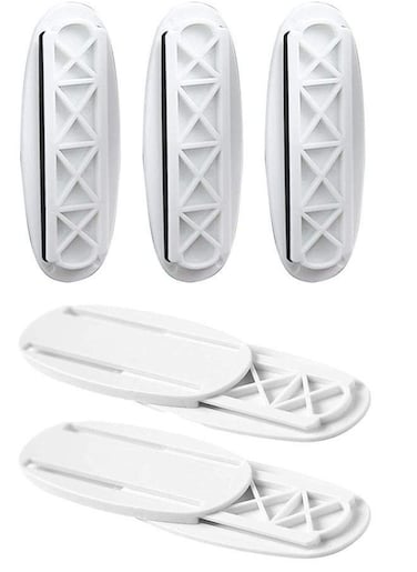 EasyLife 4 Pieces Power Strip Holder Wall Mount Self Adhesive