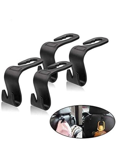 EasyLife 4 PIeces Universal Vehicle Car Backseat Hook Organizer