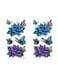 EasyLife 2 Pieces Temporary Tattoo Sticker Sheets