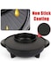 EasyLife Electric Grill Pan With Hot Pot, 1500W Household Multifunctional Barbecue Frying Pan Dual-Purpose Barbecue Hot Pot One Pot Electric Hot Pot Electric Grill Pan