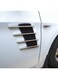 EasyLife 2 Pieces Car Exterior Hood Side Air Intake Flow Vent Shark Gills Outlet Decorative Trim Sticker Car
