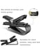 EasyLife 2 Pieces Car Glasses Holder With Card Clip, Vehicle Glasses Clips, Sunglasses Holder, 360 Degree Rotating Ticket Card Clip Holder, Double Ended Clip, For All Vehicle Models, Sun Visor