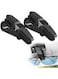 EasyLife 2 Pieces Glasses Holders For Car Sun Visors, Sunglass Holder For Car, Sunglasses Holder Hanging, Multifunctional Eyeglass Holder, Universal Car Glasses Clips