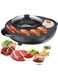 EasyLife 2-In-1 Electric Hot Pot Barbecue Smokeless Non-Stick Roasting Plate Electric Grill Pan Multi Cooker